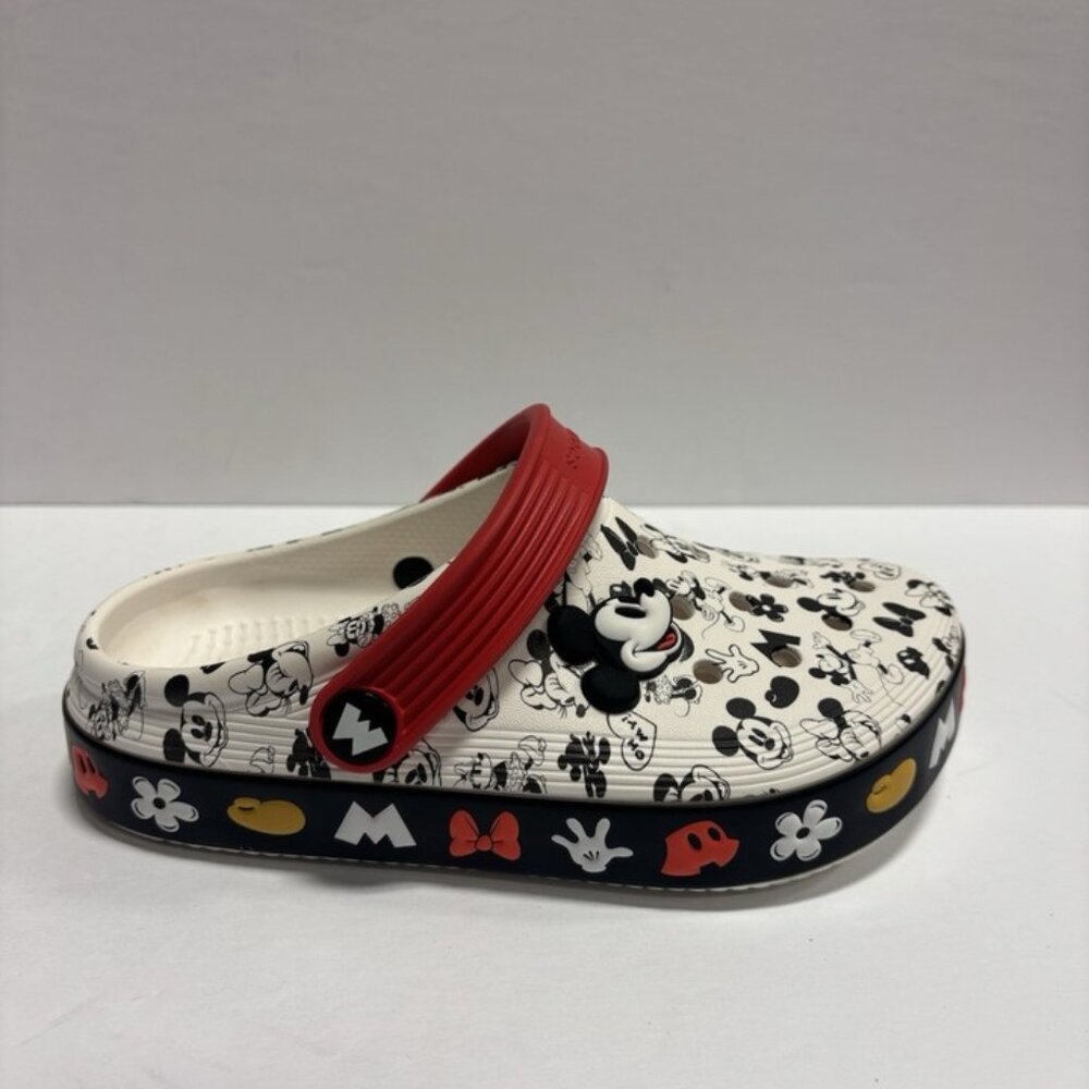 Crocs Kids’ Mickey Off Court Clogs White/Blanc, Girls’ Size 13 M